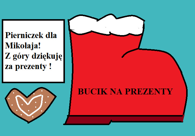 Mikołajkowy bucik na prezenty (zakończony)