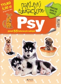 Naklejki edukacyjne. Psy