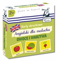 Karty obrazkowe. Angielski dla malucha. Owoce i warzywa