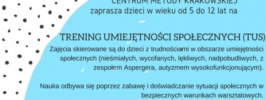 Centrum Metody Krakowskiej zaprasza na Trening Umiejętności Społecznych