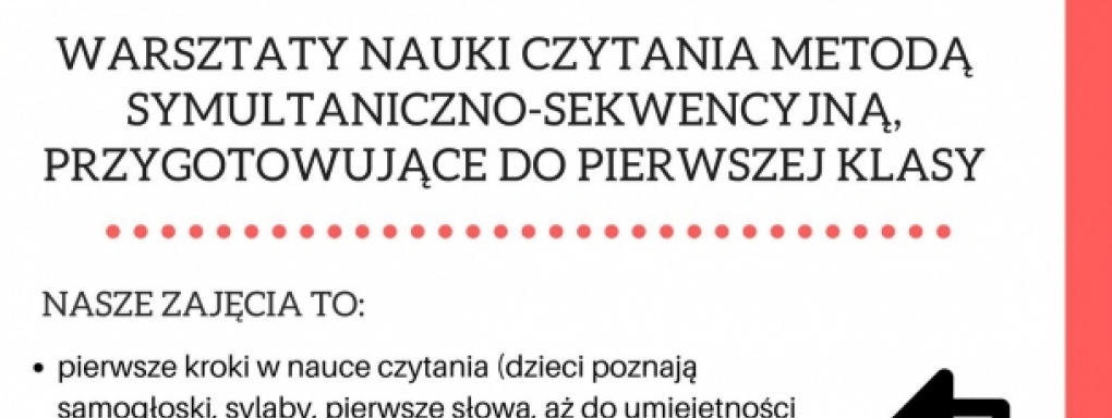 Warsztaty nauki czytania. Centrum Metody Krakowskiej