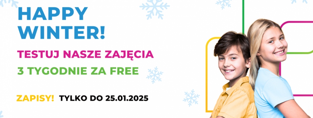 Happy Winter - darmowe zajęcia angielskiego i hiszpańskiego dla dzieci!